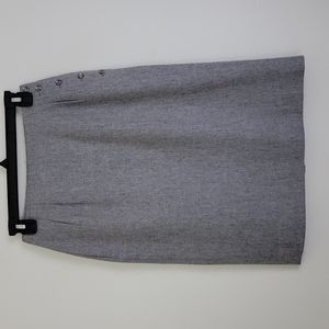 VINTAGE Liz Claiborne® Gray Wool Pencil Skirt